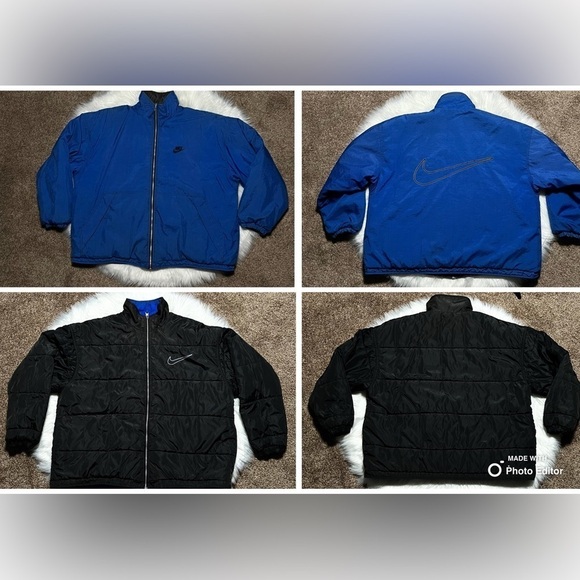 Nike Other - Vintage 90s Nike Reversible Puffer Coat